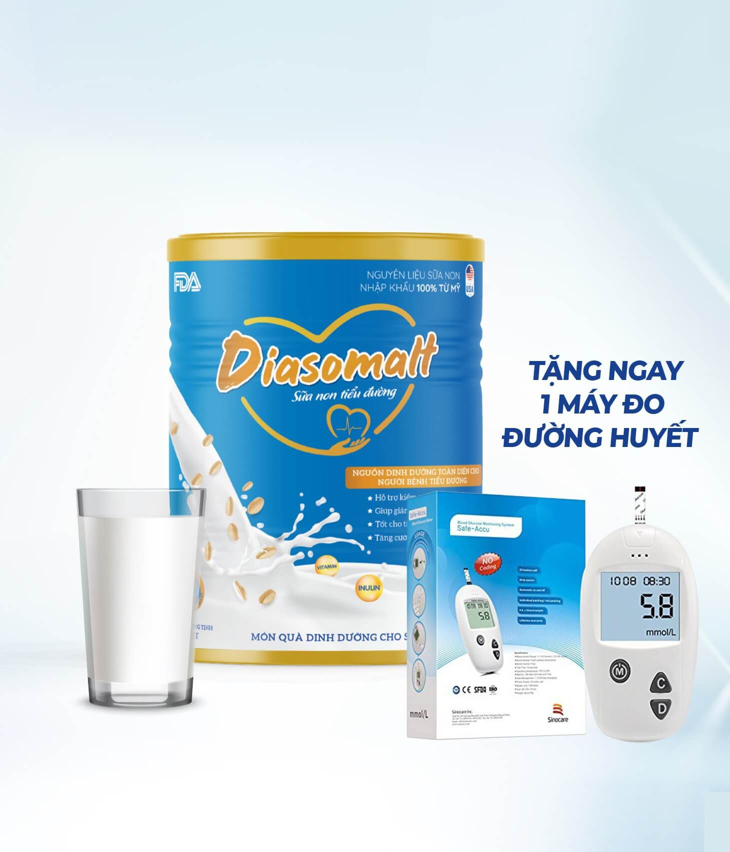 diasomalt sữa non tiểu đường