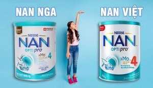 Điểm khác nhau giữa sản phẩm Nan Việt và Nan Nga